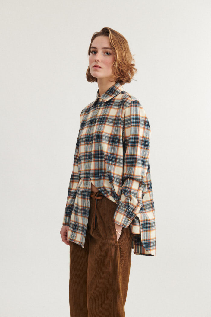 Basic Apparel Lula Oversized Shirt Skjorter 798 Copen blue / Birch